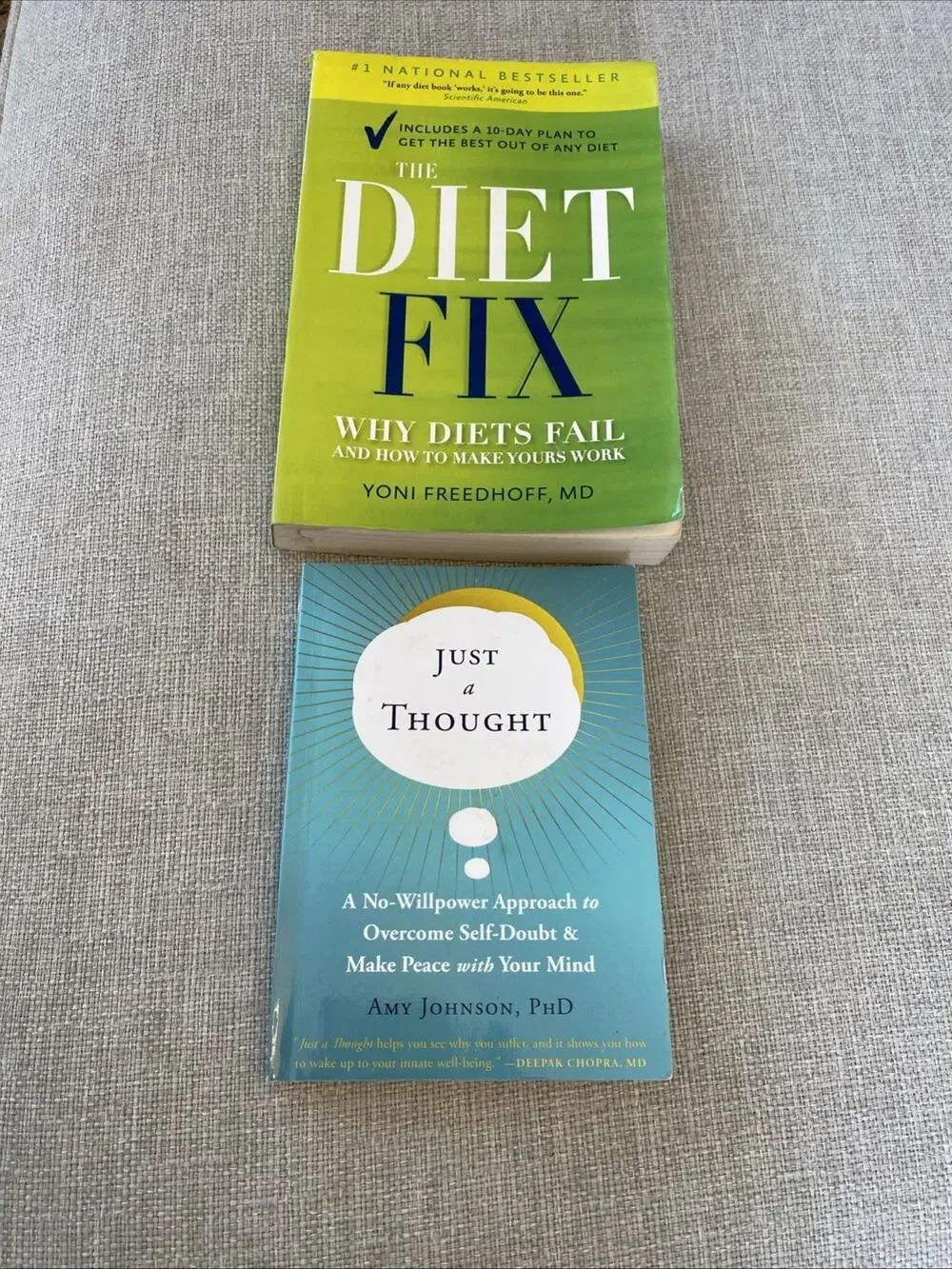 The Diet Fix: Why Diets Fail Yoni Freedhoff Just A thought Amy Johnson Book Lot
